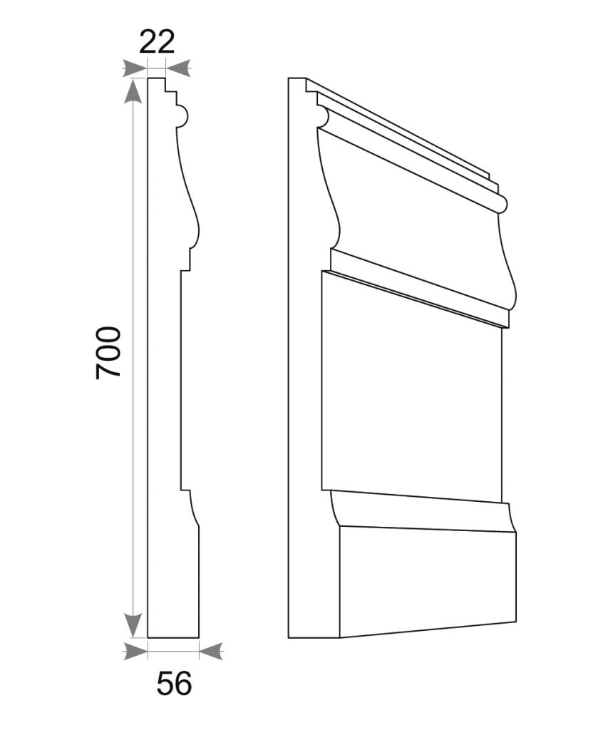 Цокольний карниз CK 111